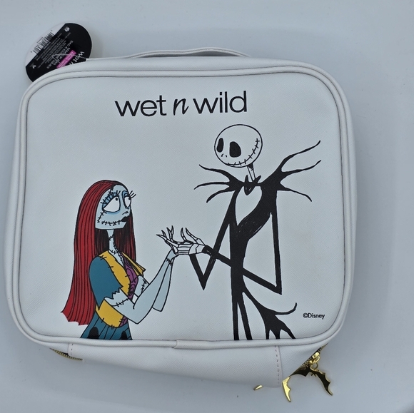 Wet n Wild x Nightmare Before Christmas White Yellow Purple Makeup Bag - Picture 3 of 7